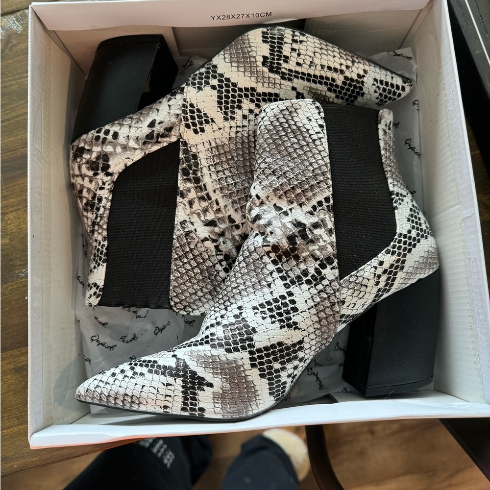 Snake skin boots